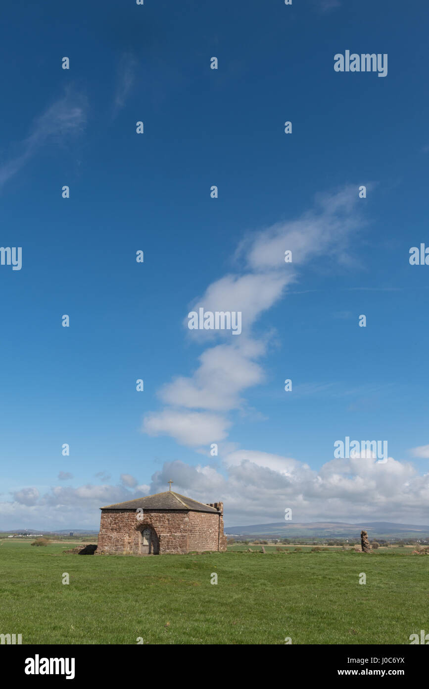 Cockersands Abtei an der Küste von Lancashire Stockfoto