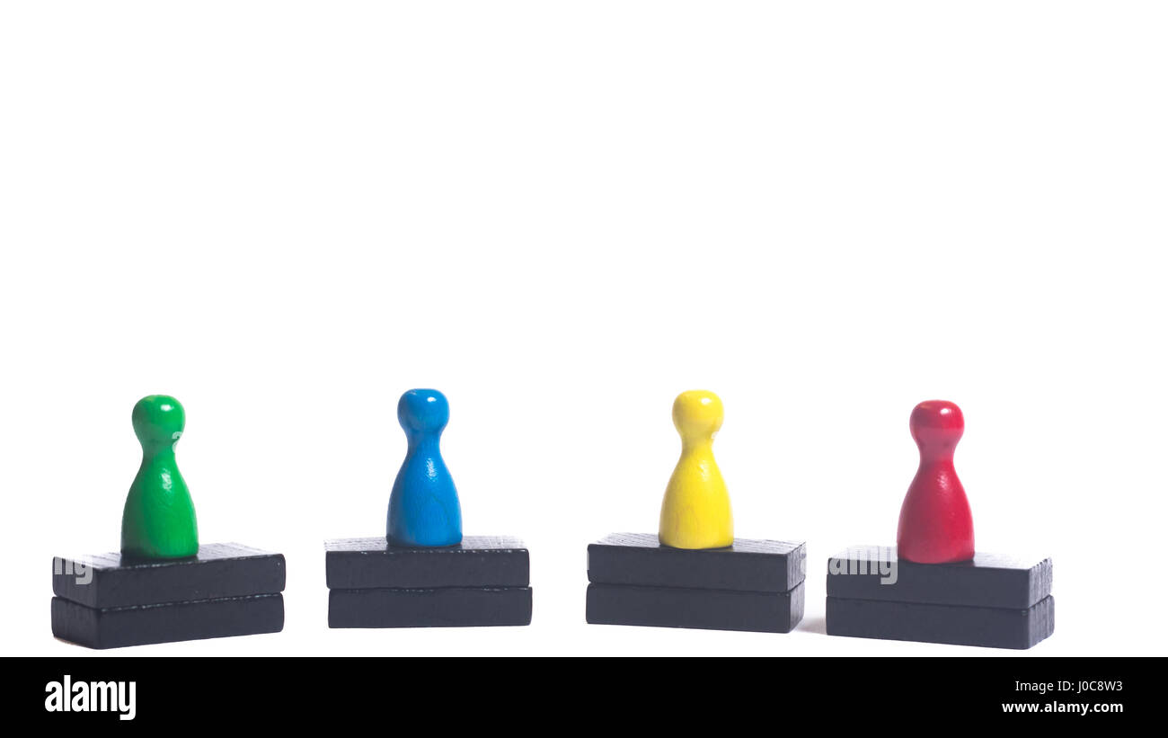 Menschen auf einer Sitzung zusammen arbeiten, einander zuzuhören, ist jeder gleich. Stockfoto