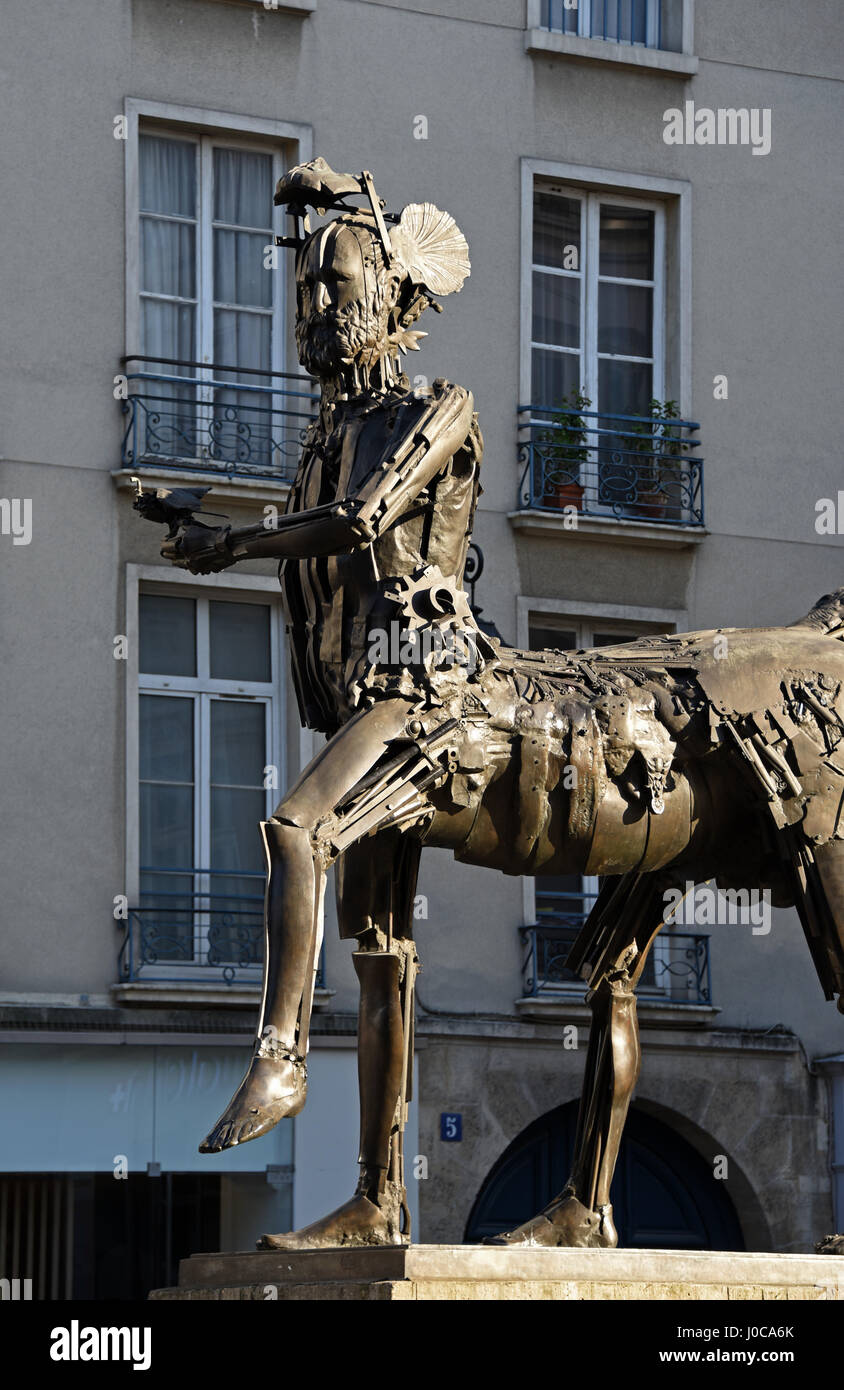 Cesars Centaure, Hommage an Pablo Picasso, 1983, Carrefour De La Croix-Rouge, rue de Sèvres, Paris, Frankreich, Europa Stockfoto