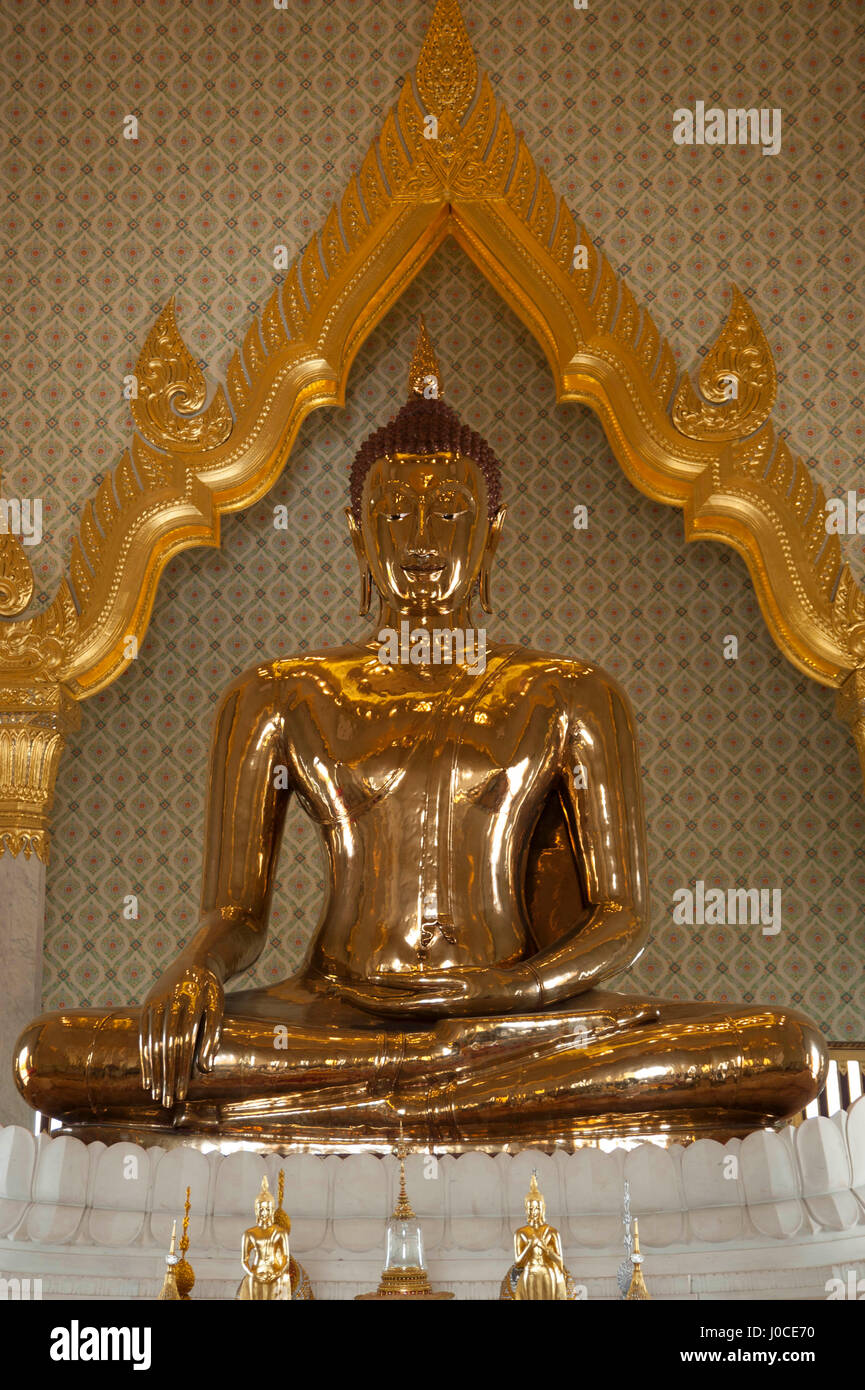Goldene Buddha-Statue, Bangkok, Thailand, Asien Stockfoto