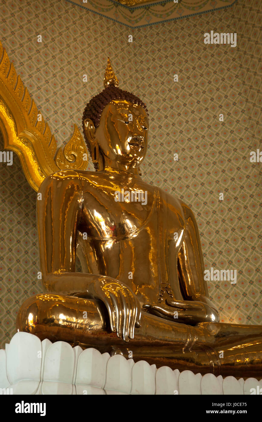 Goldene Buddha-Statue, Bangkok, Thailand, Asien Stockfoto