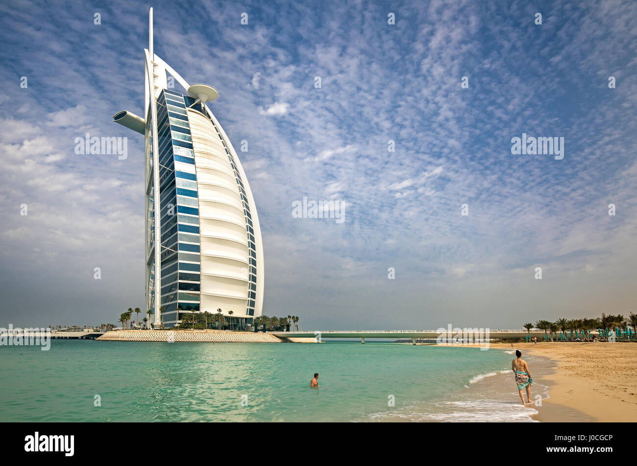Das Burj Al Arab, Dubai Stockfoto