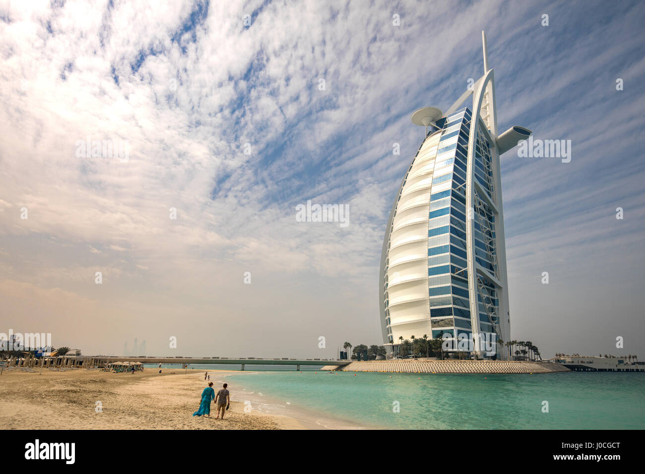 Das Burj Al Arab, Dubai Stockfoto