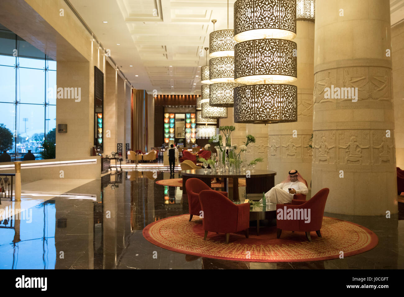 Das Raffles Hotel in Dubai Stockfoto