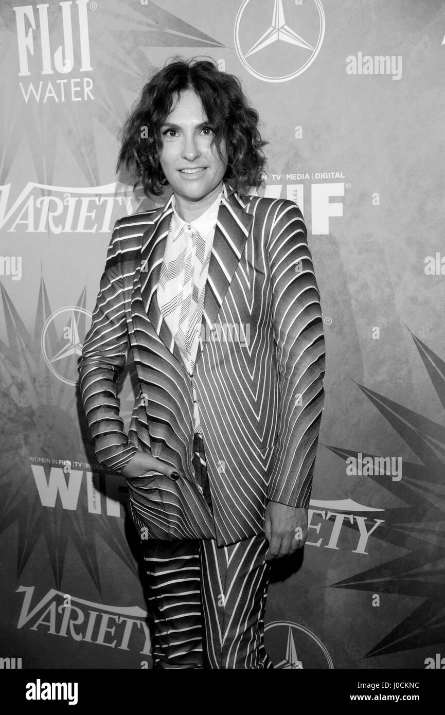 Jill Soloway kommt an die Vielfalt und die Frauen im Film Emmy nominierte Feier gesponsert von Mercedes-Benz und Fiji-Wasser bei Gracias Madre am 18. September 2015 in Los Angeles, Kalifornien. (Digital veränderten schwarz und weiß) Stockfoto