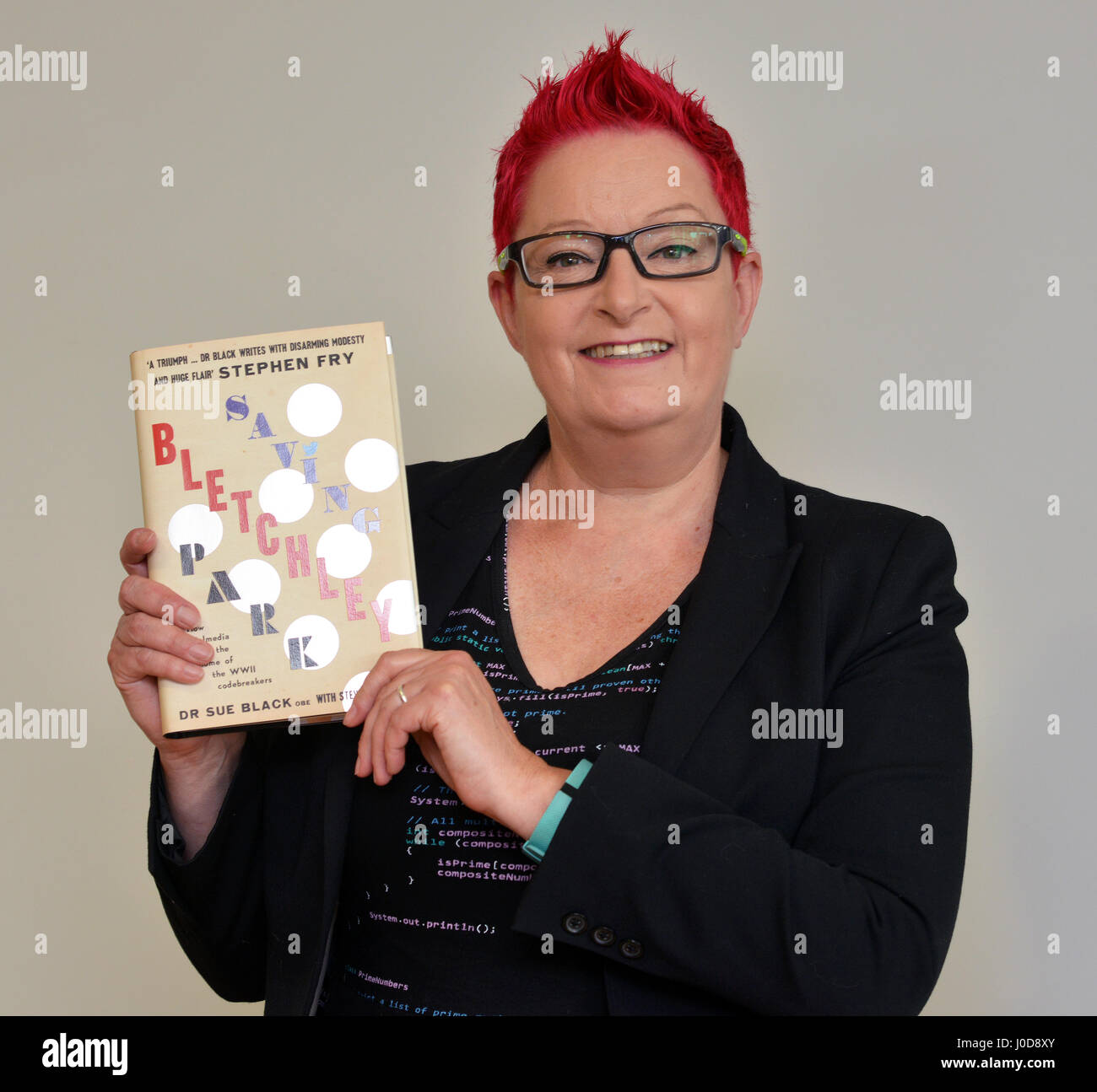 Aberystwyth, Wales, UK. 12. April 2017. Informatiker und Autor Dr. Sue schwarz OBE auf BCS Frauen Lovelace Kolloquium 2017, Aberystywth Universität - John Gilbey/Alamy Live News - 12. April 2017 Credit: John Gilbey/Alamy Live News Stockfoto