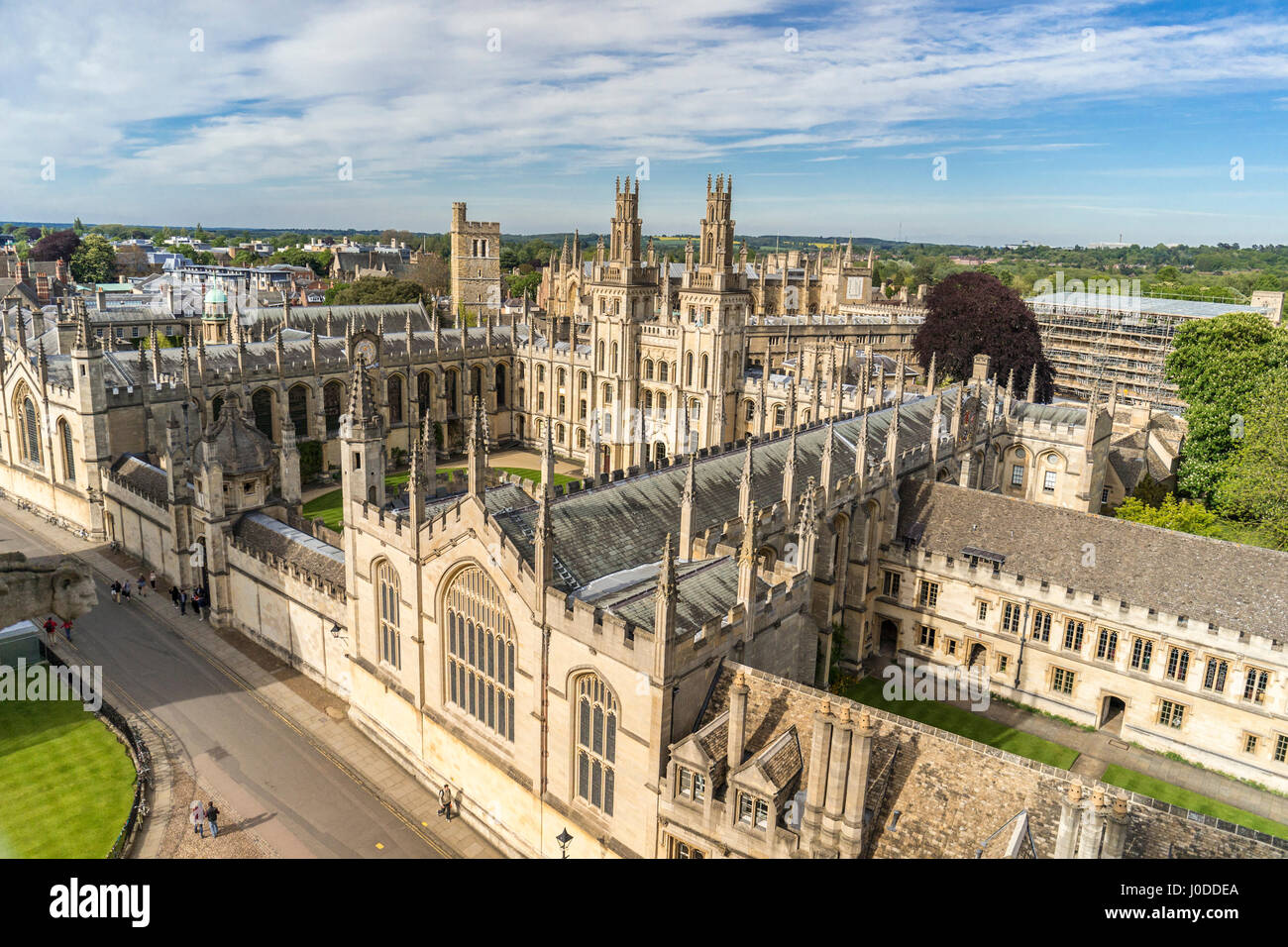 Blick über die historische Universität von Oxford (UK) Stockfoto