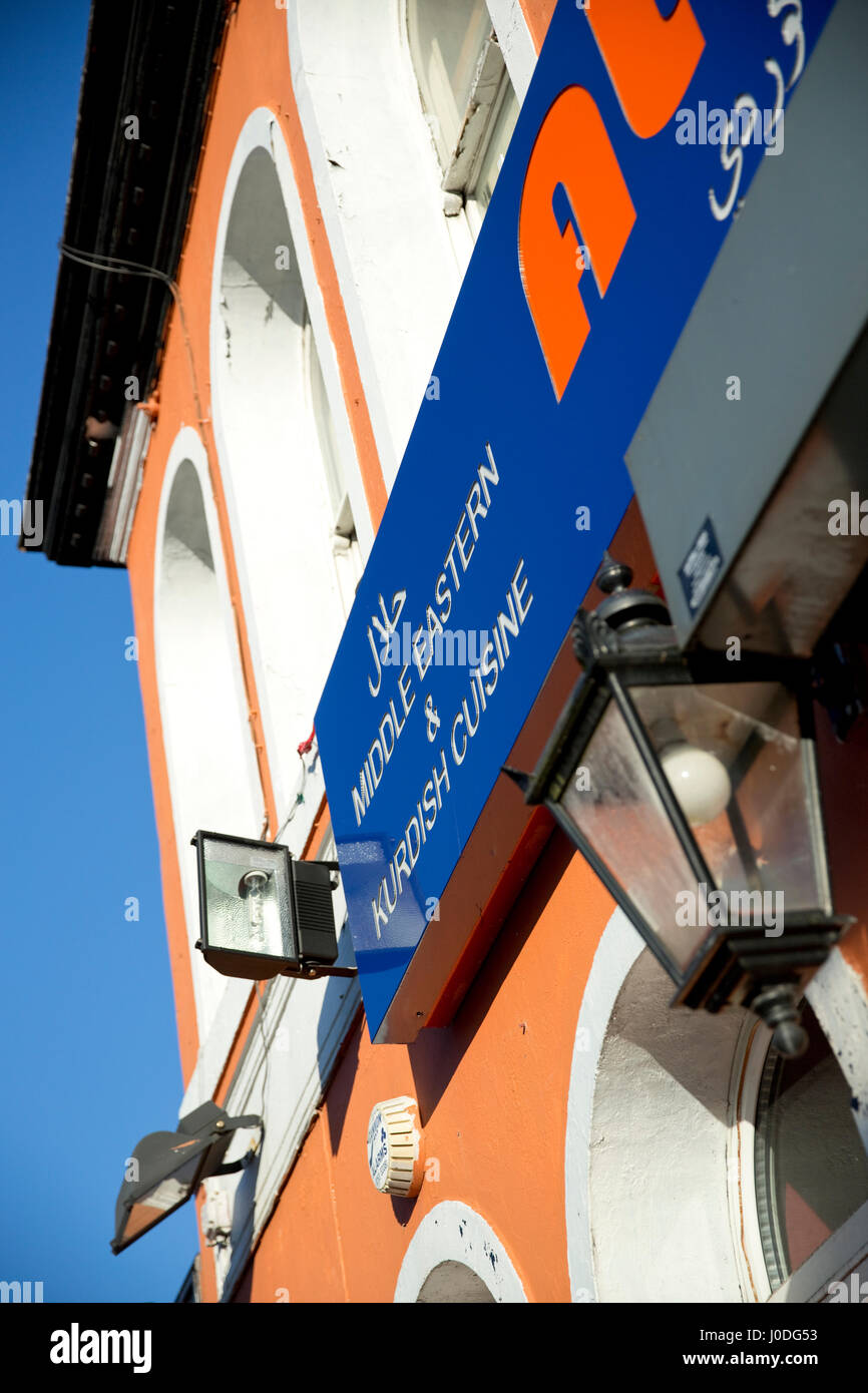 Welt Küche mitnehmen, Studentenviertel Oxford Straße, Manchester, Greater Manchester Stockfoto