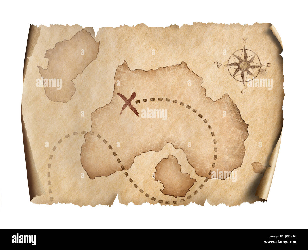 Piraten-Karte Stockfoto