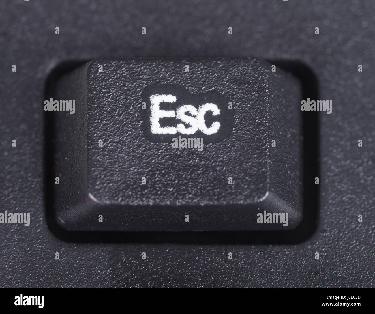 ESC-Taste auf der Tastatur des Computers Stockfoto