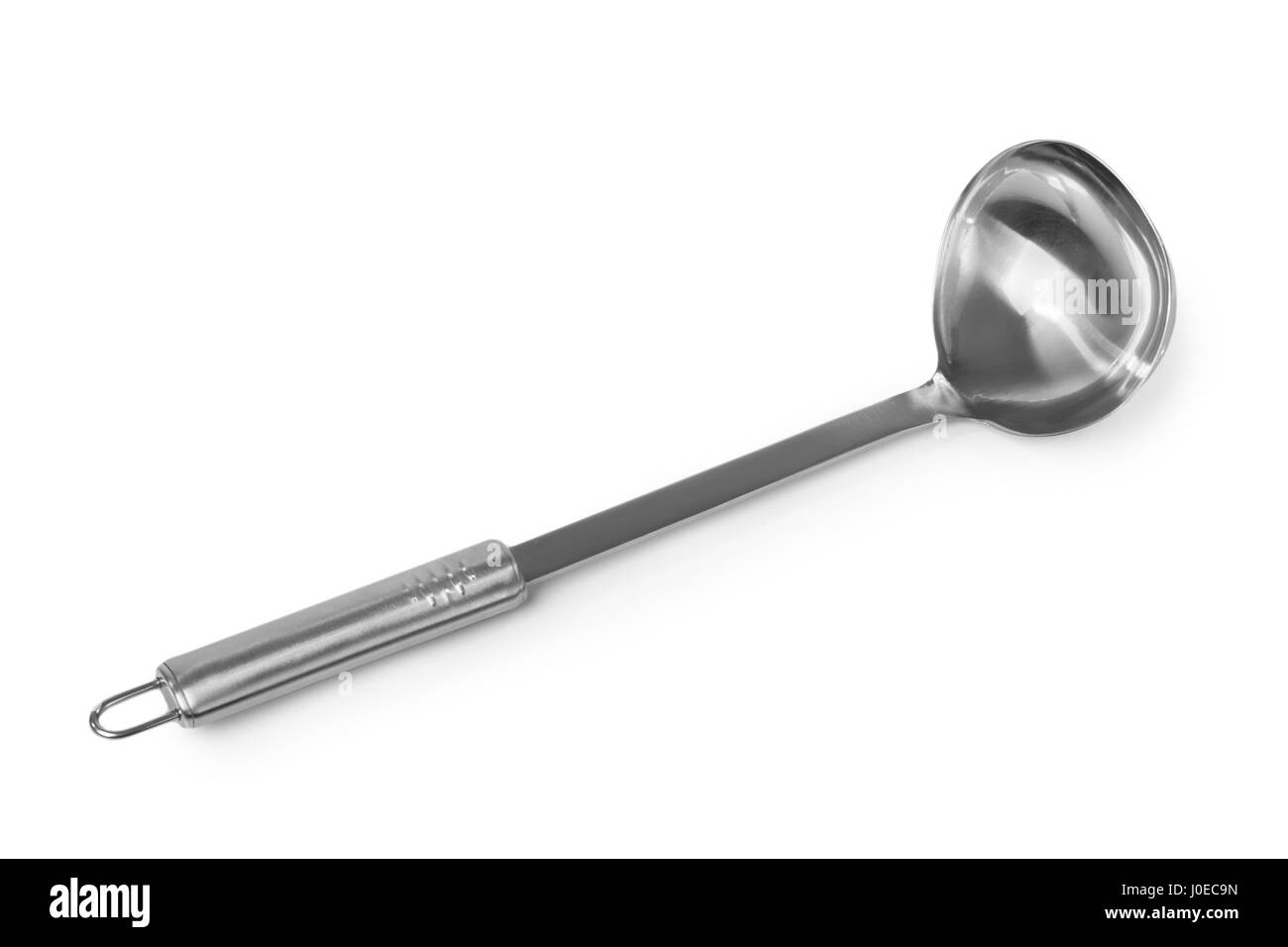 Suppenkelle isoliert auf weißem Hintergrund Stockfoto