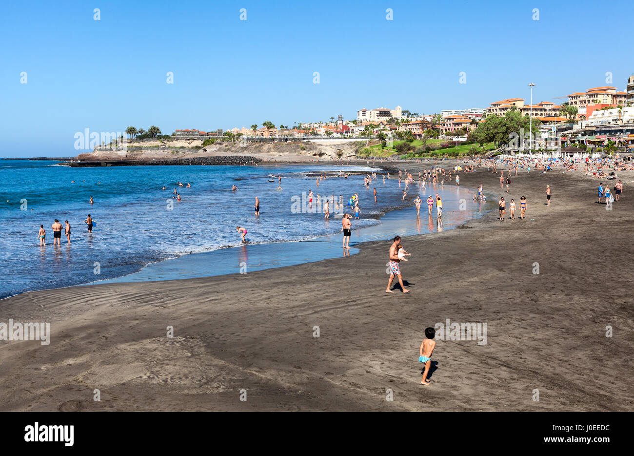 Costa Adeje Teneriffa Spanien Ca Januar 2016 Erwachsene Und