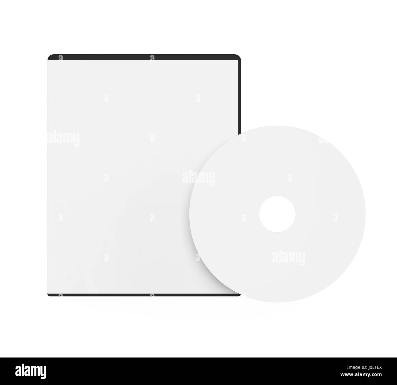 Leere DVD Fall isoliert Stockfoto