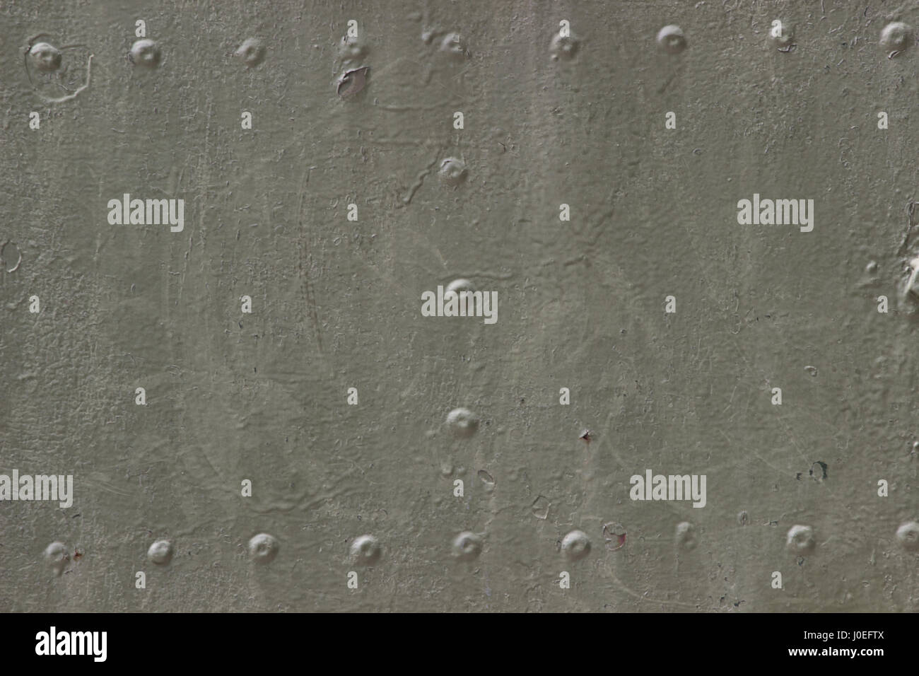 Grunge Hintergrund Metallplatte mit Schrauben Stockfoto