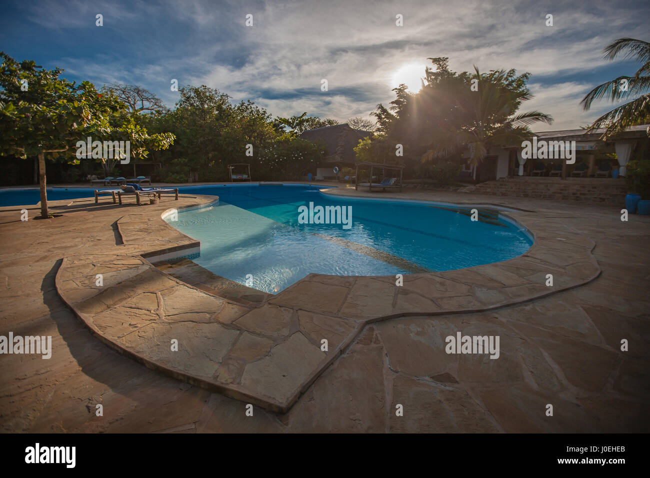 Kinondo Kweto Luxus Beach Resort Diani Beach Kenia Stockfoto
