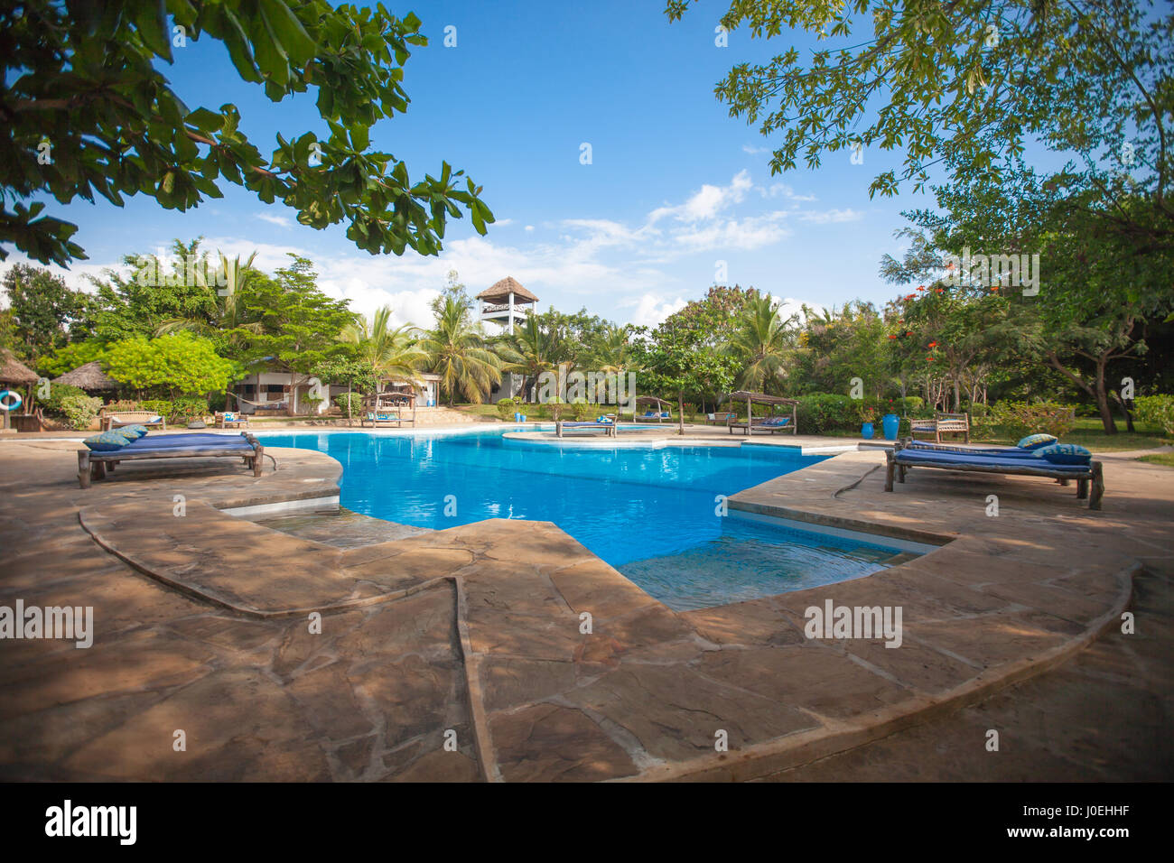 Kinondo Kweto Luxus Beach Resort Diani Beach Kenia Stockfoto