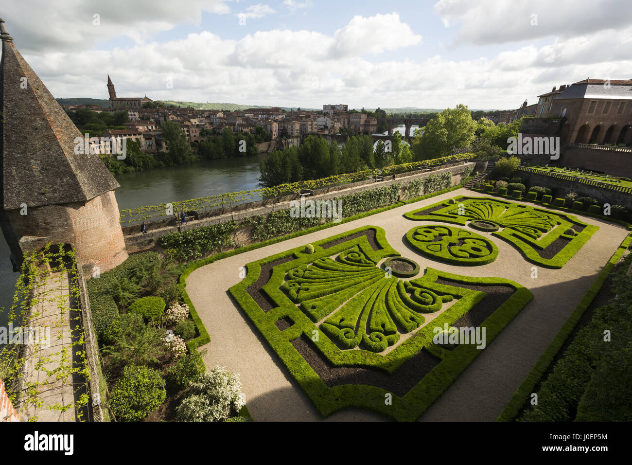 Frankreich, Albi, Berbie Palast, Garten Stockfoto