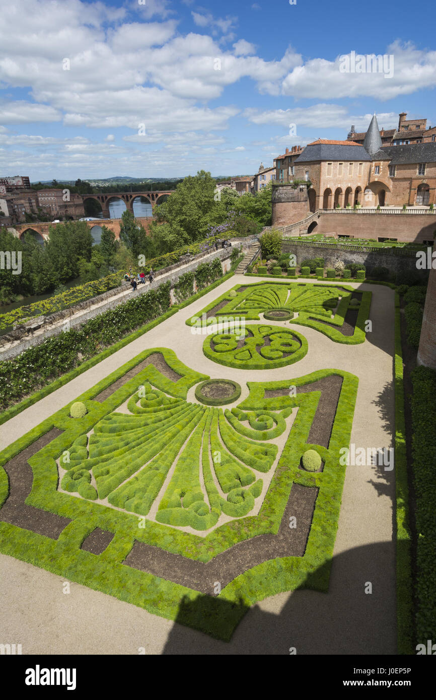 Frankreich, Albi, Berbie Palast, Garten Stockfoto