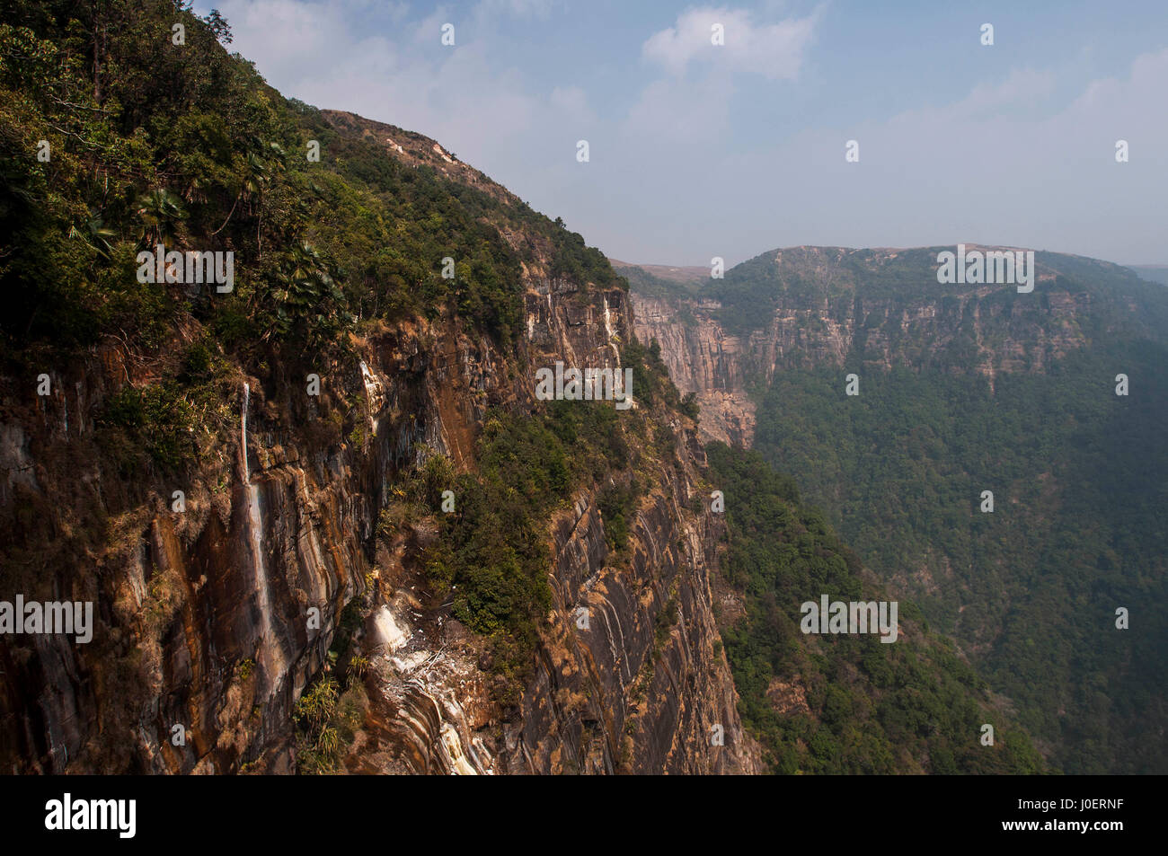 Wasserfälle, Mawsmai Höhlen, Cherrapunji, Meghalaya, Indien, Asien Stockfoto