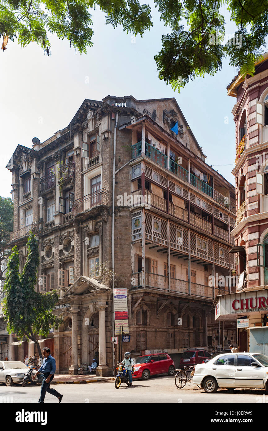 Katholische Gemeinde Associacao Goana Gebäude, Mumbai, Maharashtra, Indien, Asien Stockfoto