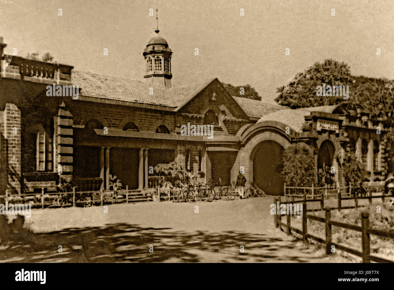 Alte Vintage 1900s GPO General Post Office Building, Poona, Pune, Maharashtra, Indien, Asien-Aad 252196 Stockfoto