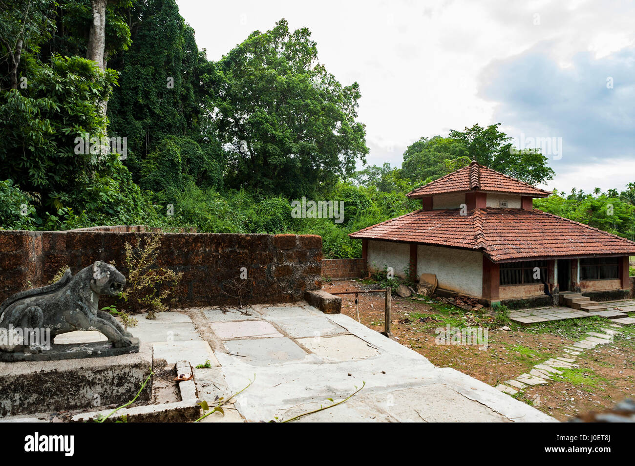 Devi Tempel, Maden Dorf, Karnataka, Indien, Asien Stockfoto