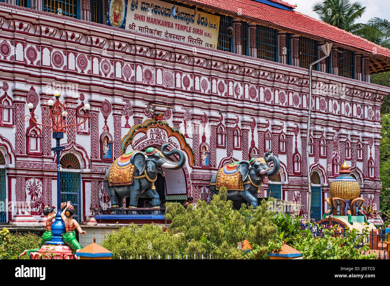 Marikamba Tempel, Sirsi, Uttara Kannada, Karnataka, Indien, Asien Stockfoto