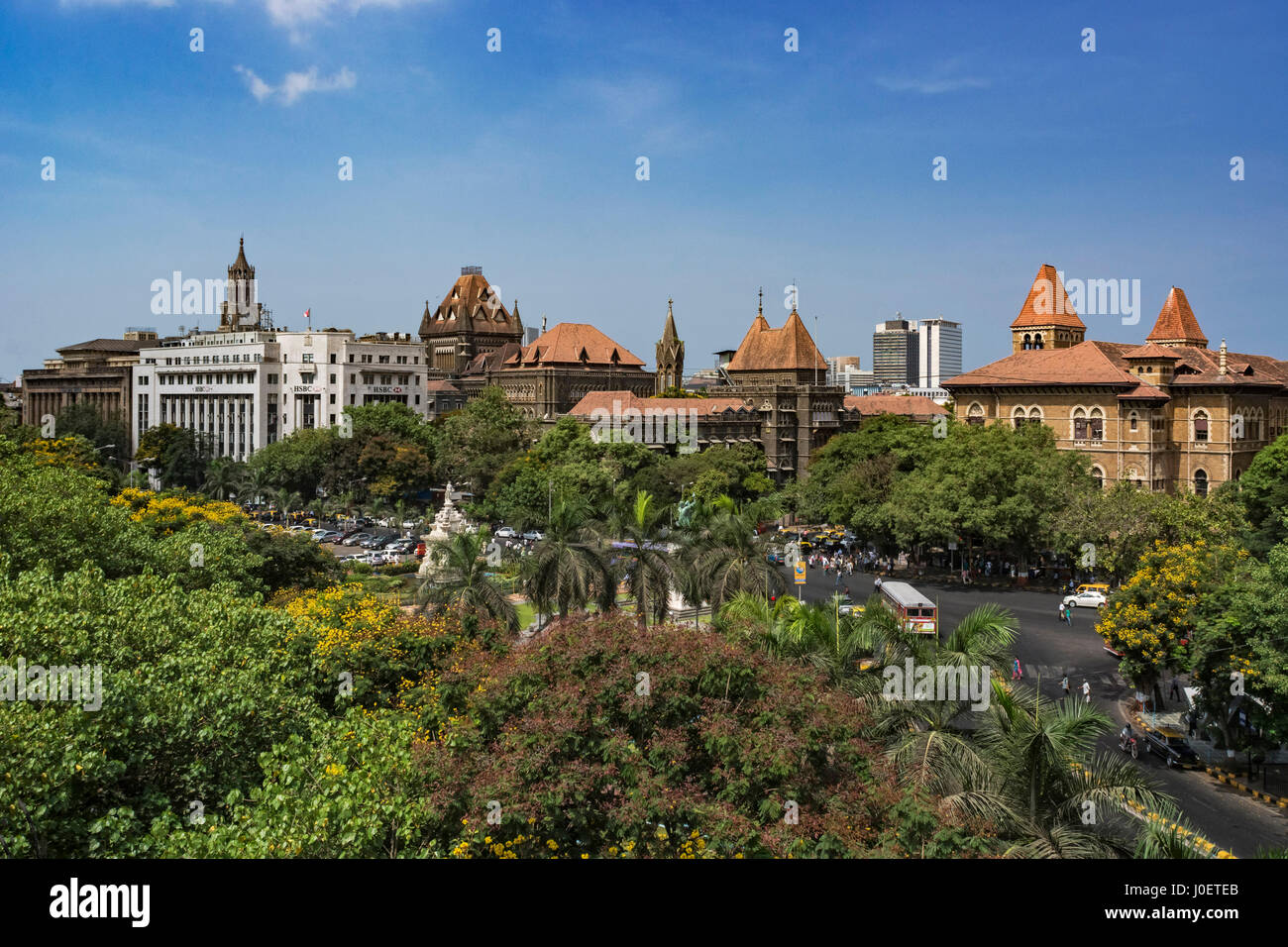 Flora-Brunnen, Mumbai, Maharashtra, Indien, Asien Stockfoto