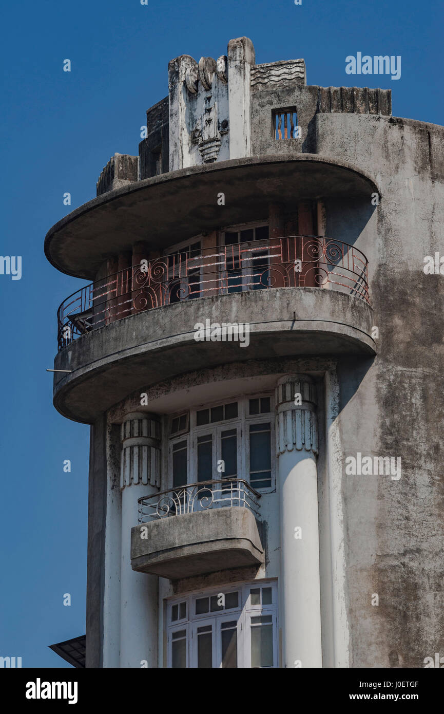 Art-Deco-Gebäude, Mumbai, Maharashtra, Indien, Asien Stockfoto