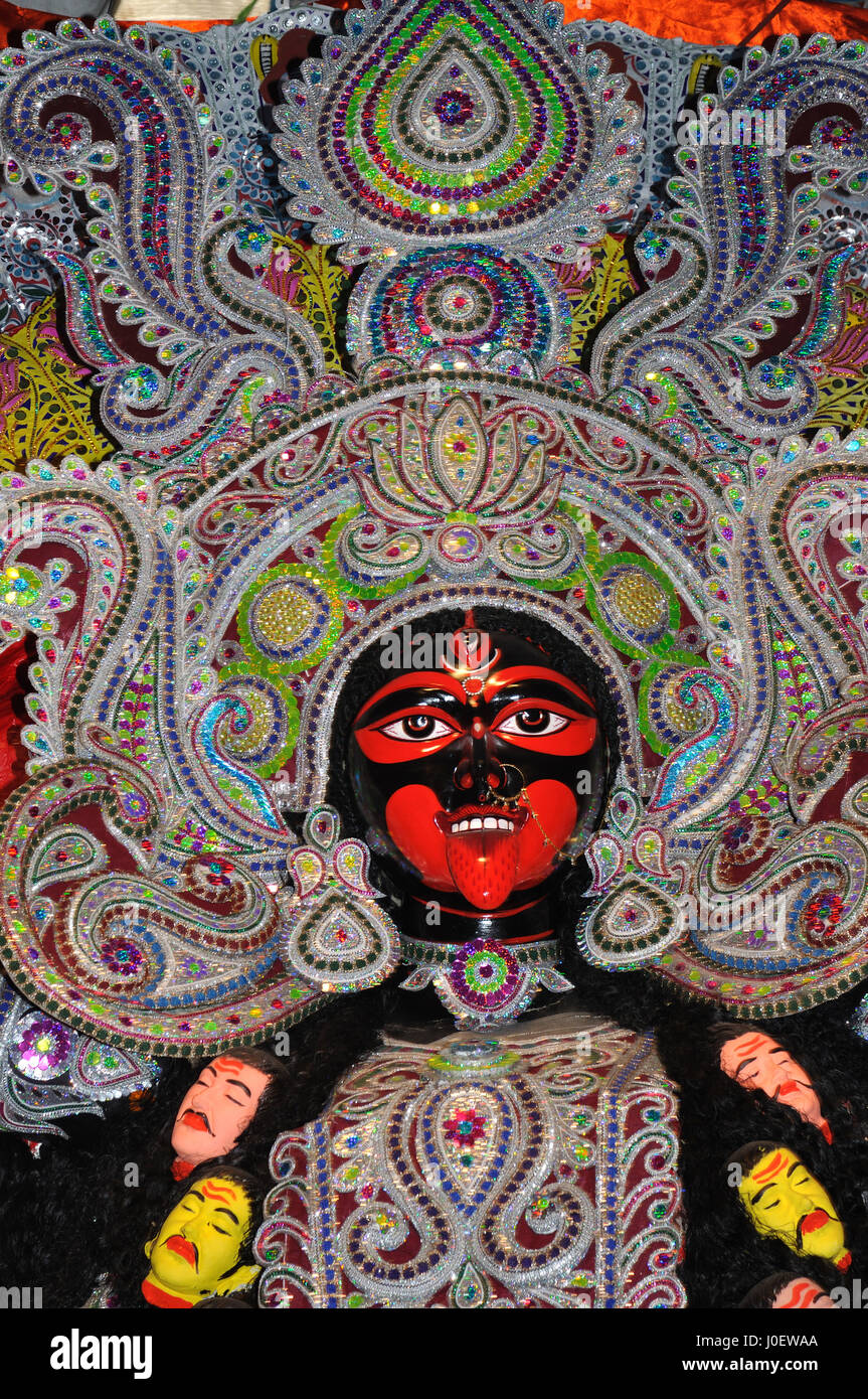 Göttin Kali Festival, Kolkata, Westbengalen, Indien, Asien Stockfoto
