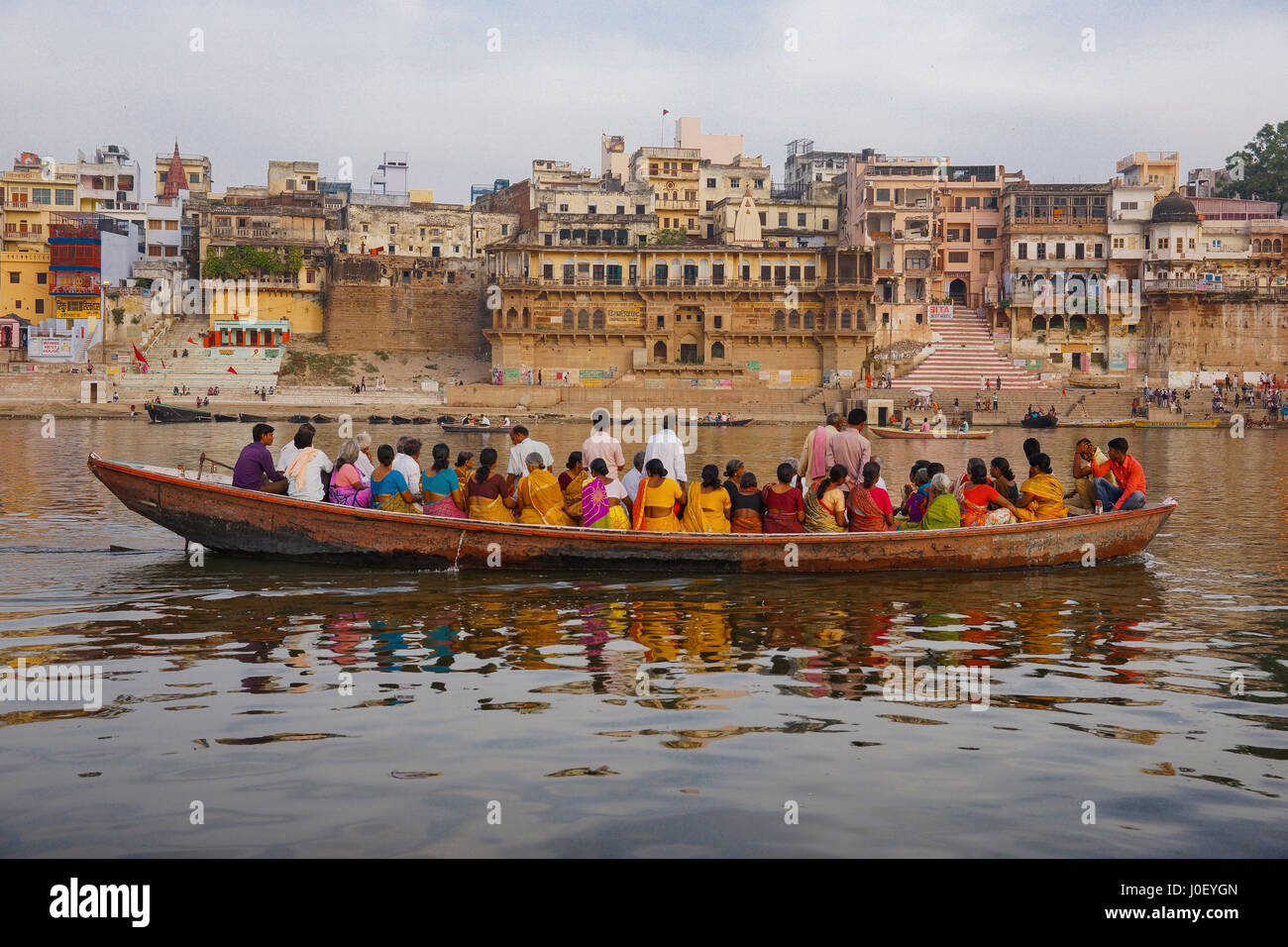 Pandey Ghat, Varanasi, Uttar Pradesh, Indien, Asien Stockfoto