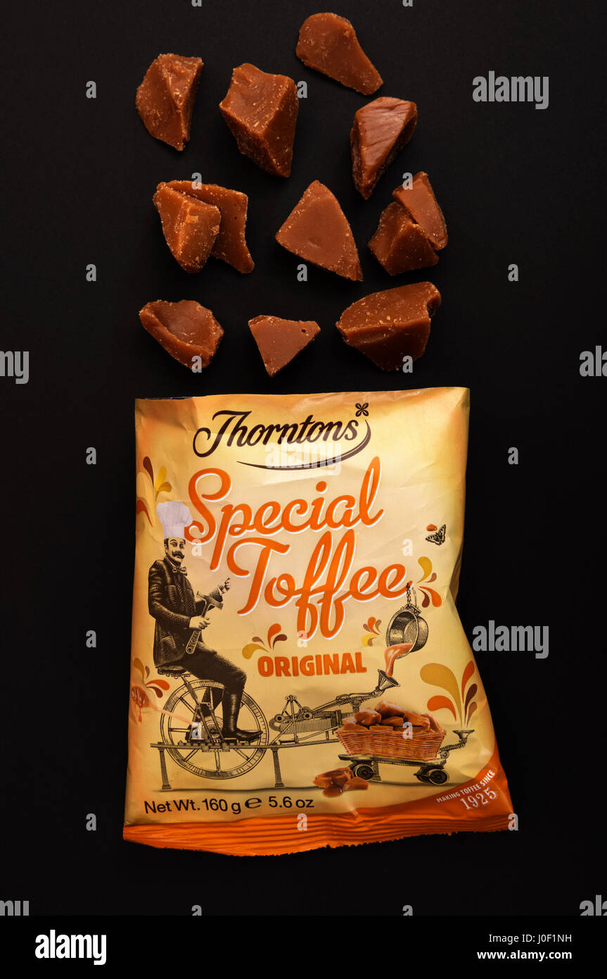 Thorntons Spezielle Toffee Stockfotografie Alamy
