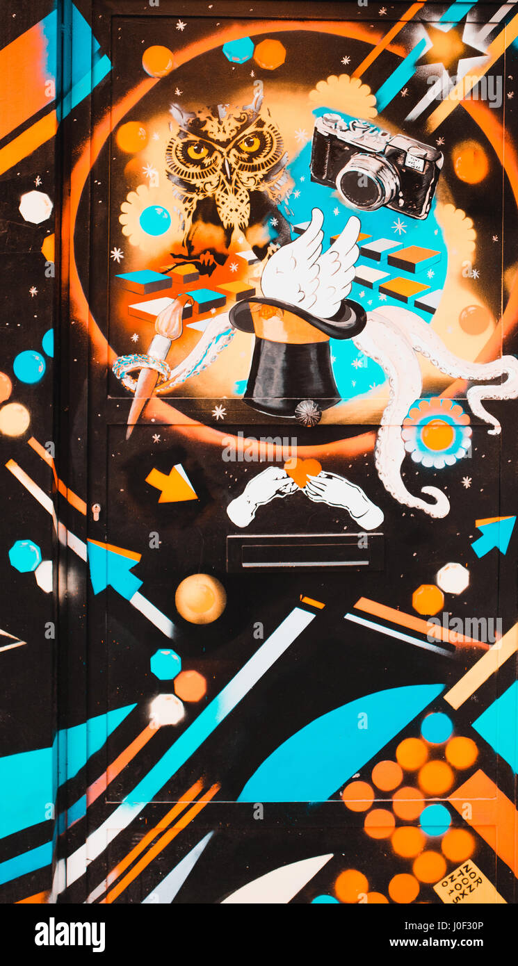 Einige Bilder Habe Ich In Meiner Reise Nach Spanien Diese Sind Aus Valencia Diese Strassenkunst Ist Perfekt Fur Ein Wallpaper Fur Smartphone Tablet Oder Desktop Vielleicht Drucken Stockfotografie Alamy