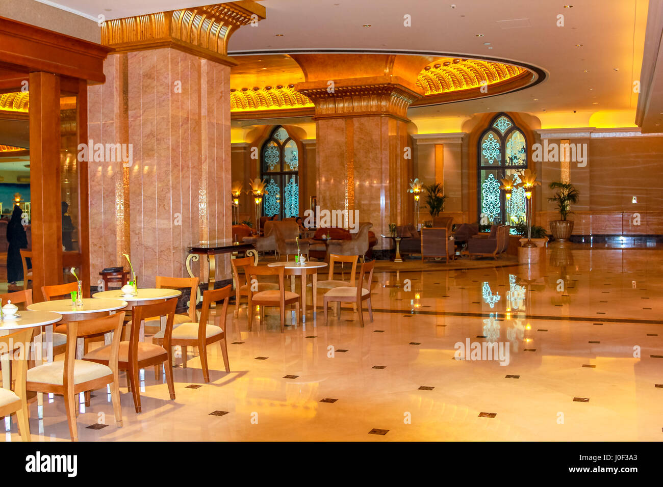 Das Emirates Palace Hotel Stockfoto