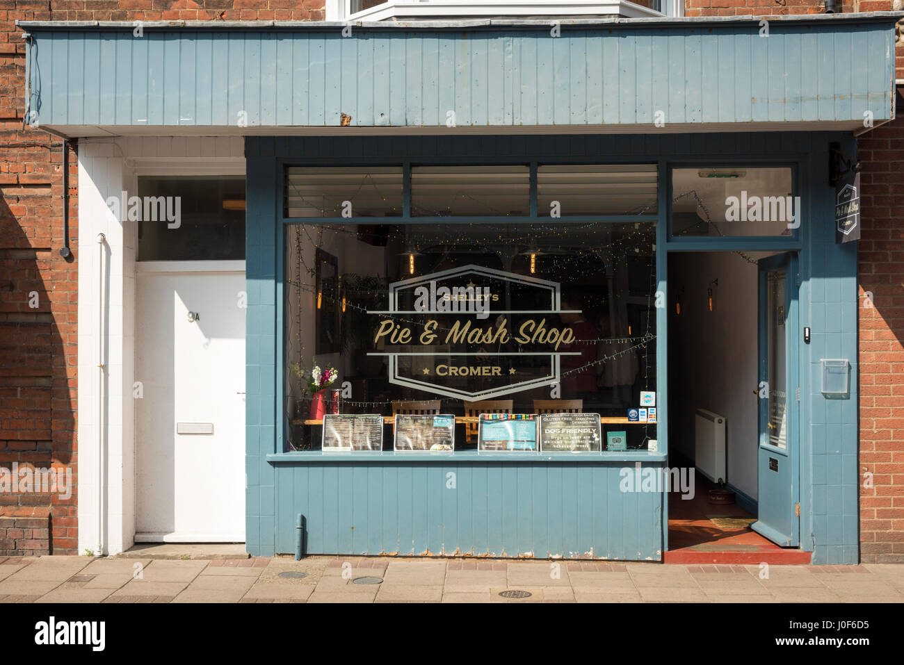 Shelleys Pie and Mash Shop Cromer Norfolk UK Stockfoto