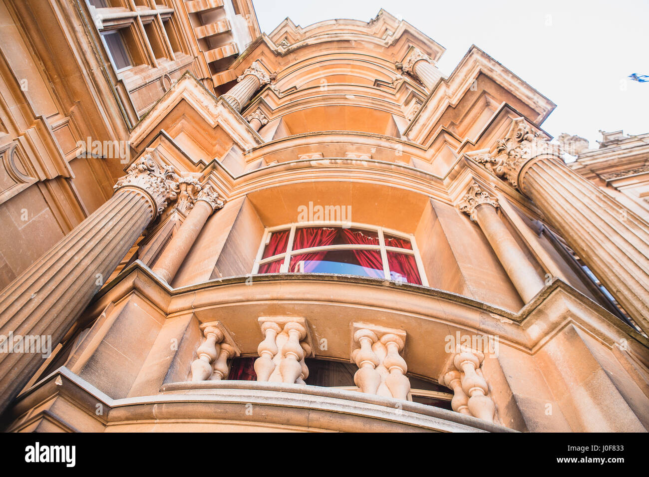 Twin-Treppe ragt an der Nordfassade wurden inspiriert von der Treppenturm im Château de Chambord Stockfoto