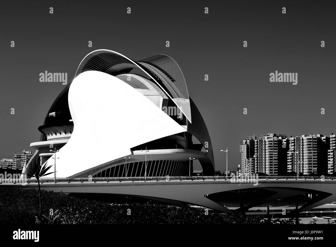 Sofia Opera House, Stadt der Künste und Sciencies, Valencia, Spanien Stockfoto