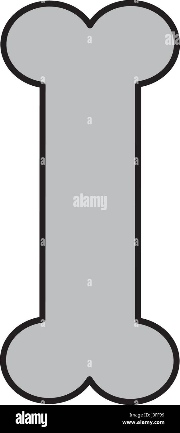 Haustier Knochen Silhouette Symbol Stock Vektor