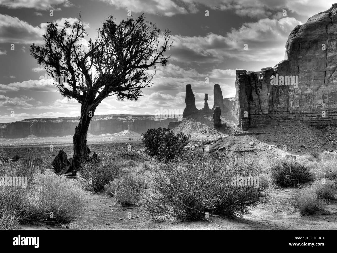 Monument Valley Navajo Tribal Park, Arizona Stockfoto