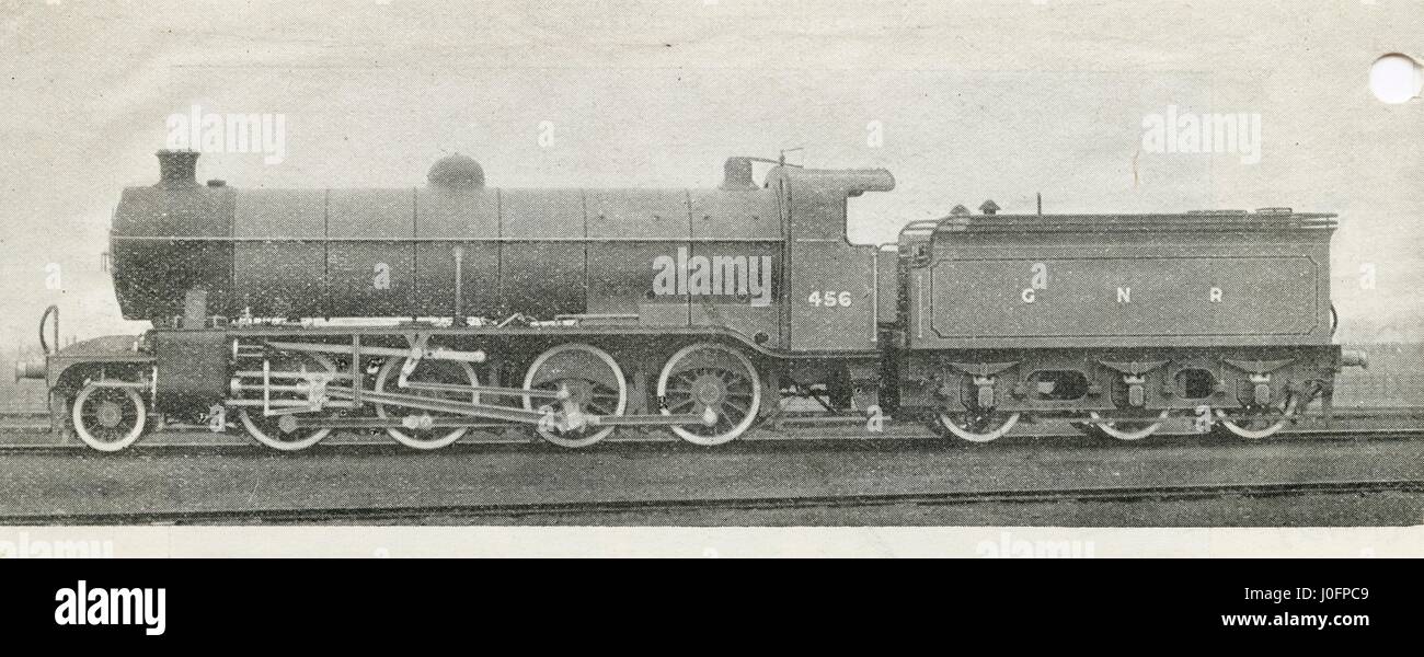 Lok keine 456: 2-8-0 Motor Stockfoto