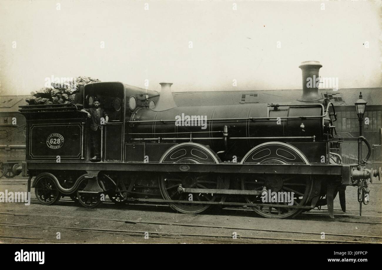 Lok keine 628: 0-4-4 Motor Stockfoto