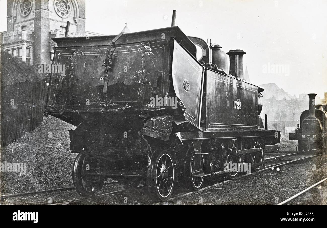 Eisenbahn-Katastrophe Motor keine 1722 unbekannten Vorfall Stockfoto