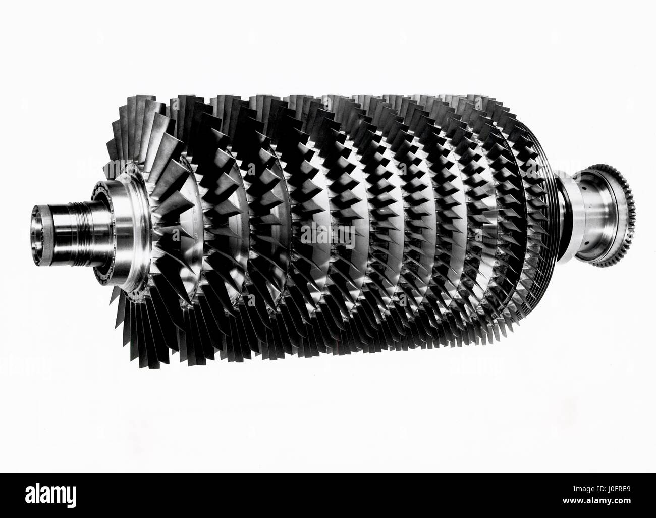 Napier Gazelle 1,2600/2,000 Shp sich Turbine Engine, der Kompressor Rotor Stockfoto