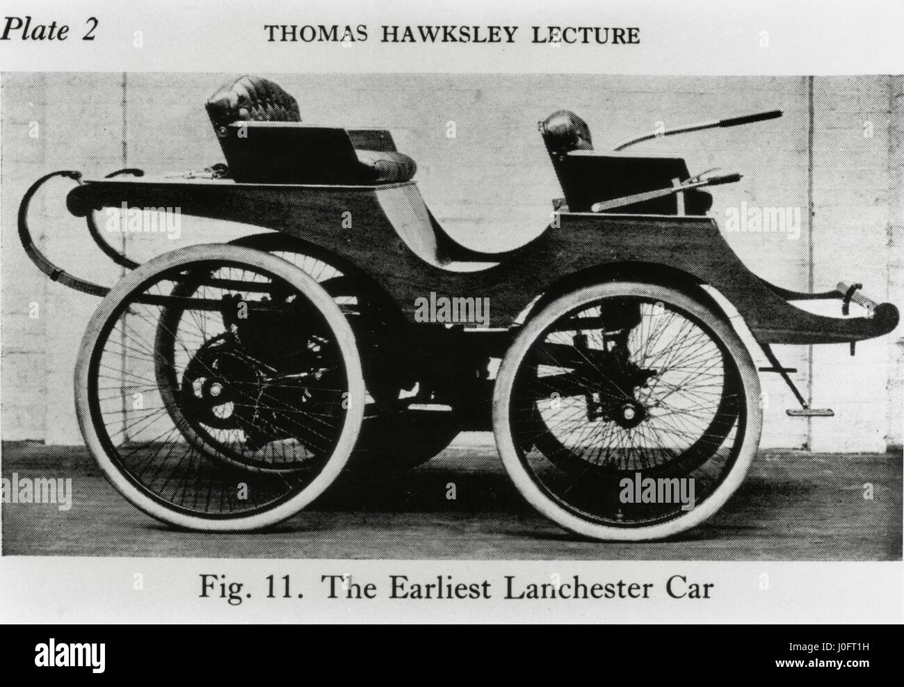 Lanchester 5 hp Automobil, das erste All-britische Fahrzeug, 1895 Stockfoto