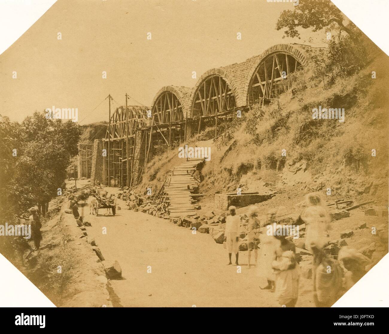 Die Umkehr Station Viadukt, Ghaut Straße; bei 11 1/4 Meilen Stockfoto
