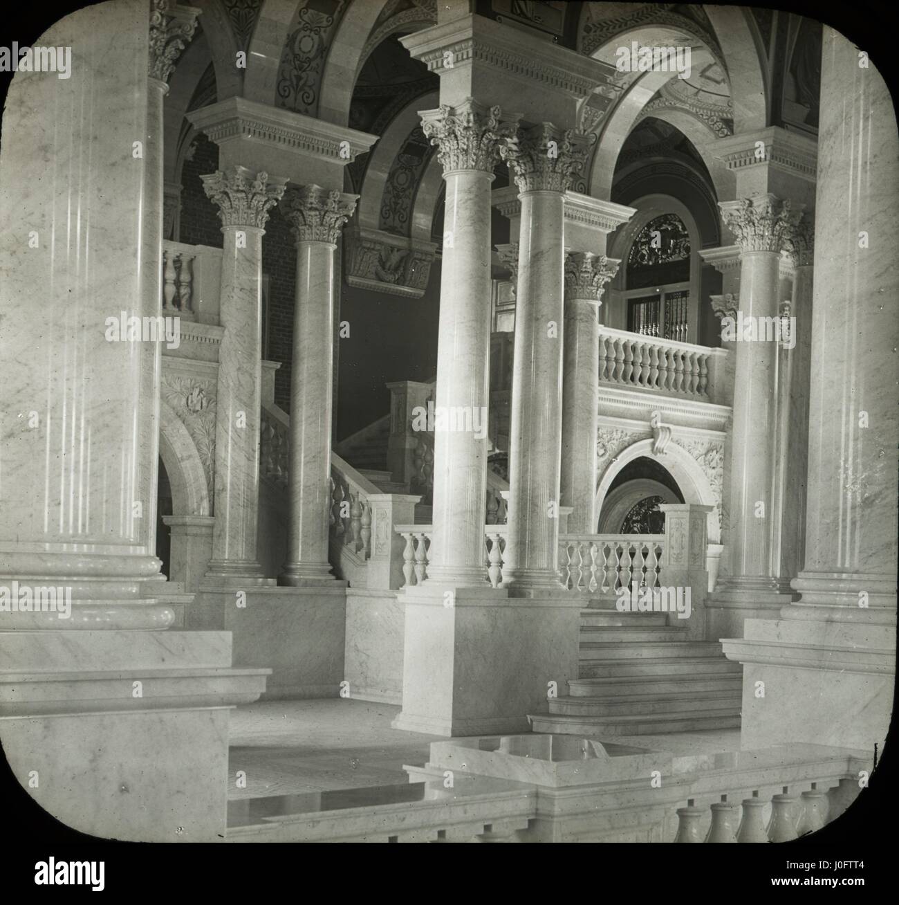 Ansicht der Treppe Library of Congress Stockfoto