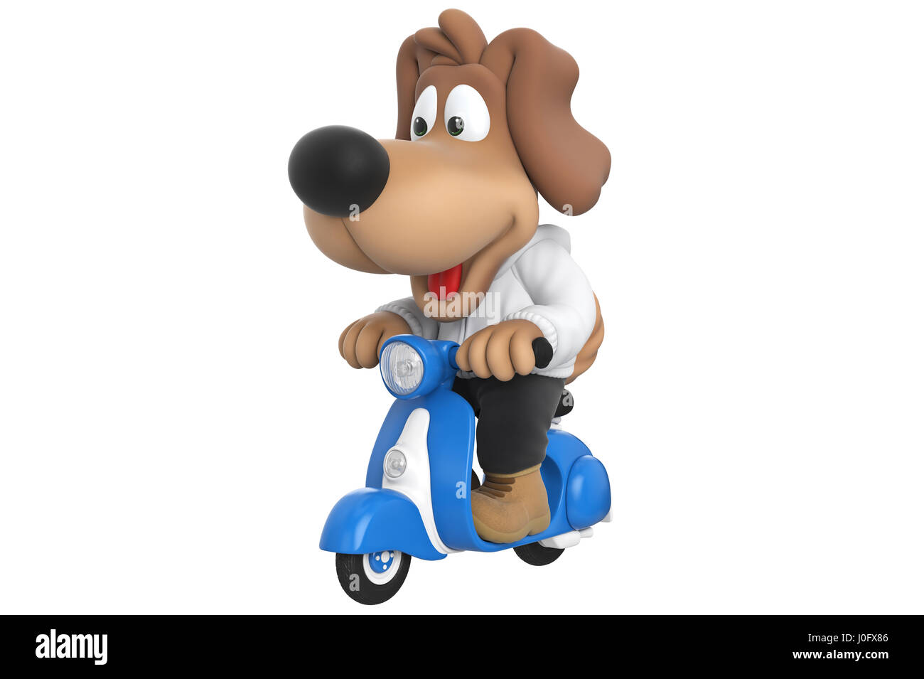 Hund süß Zeichentrickfigur Stockfoto