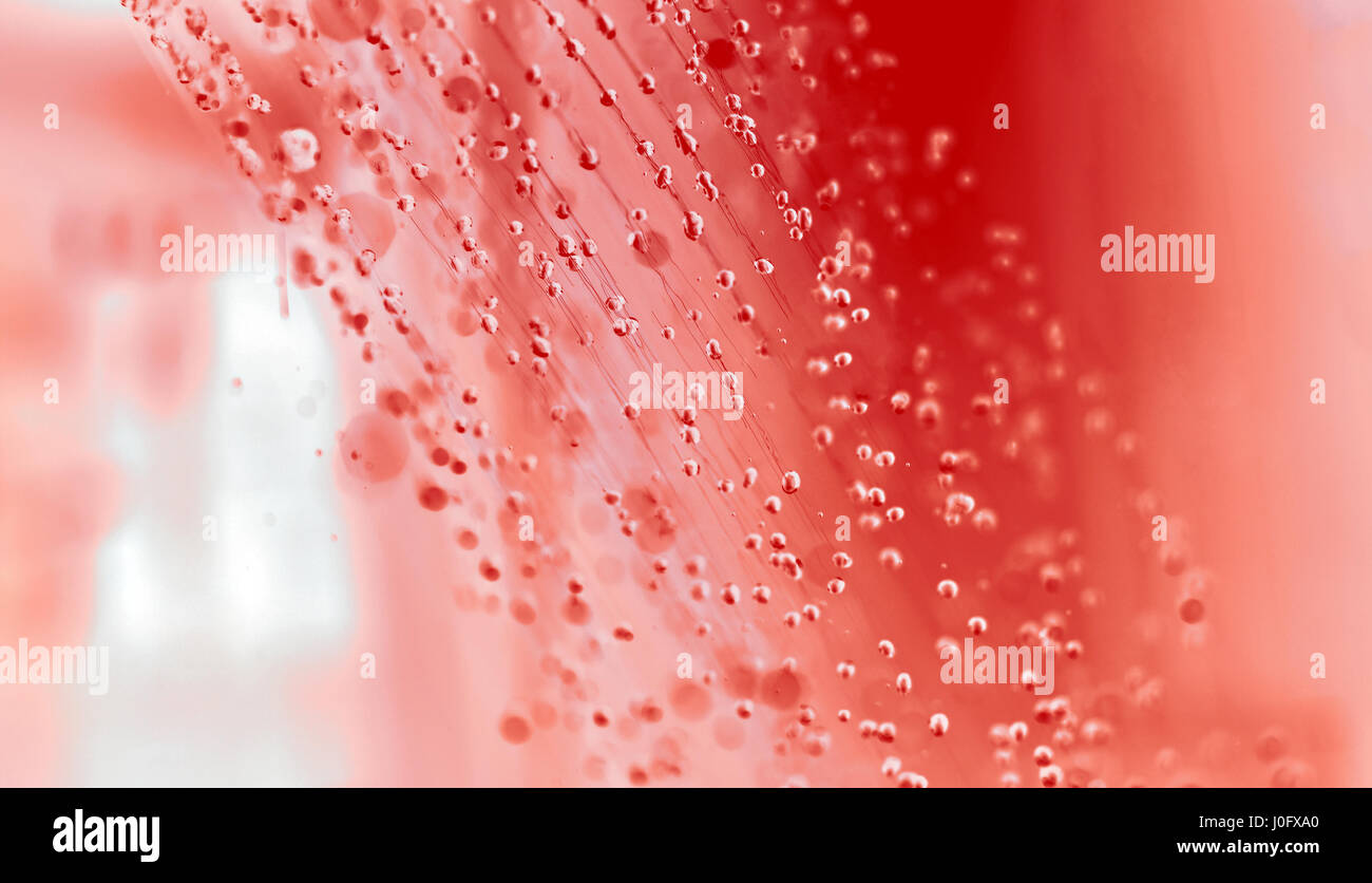 Rotes Blut Spritzen Stockfoto