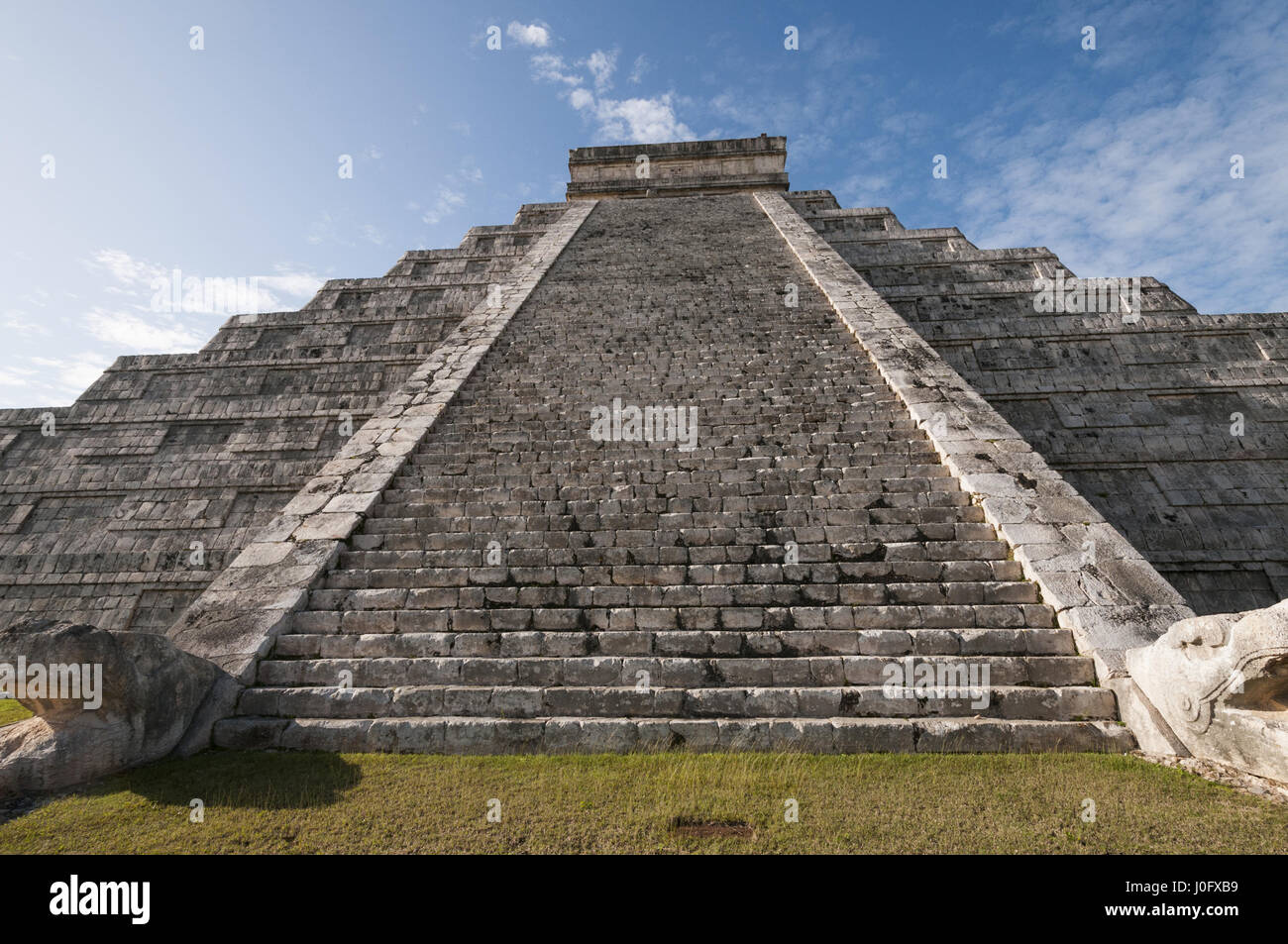Mexiko, Yucatan, Chichen Itza Maya-Stätte, El Castillo Stockfoto