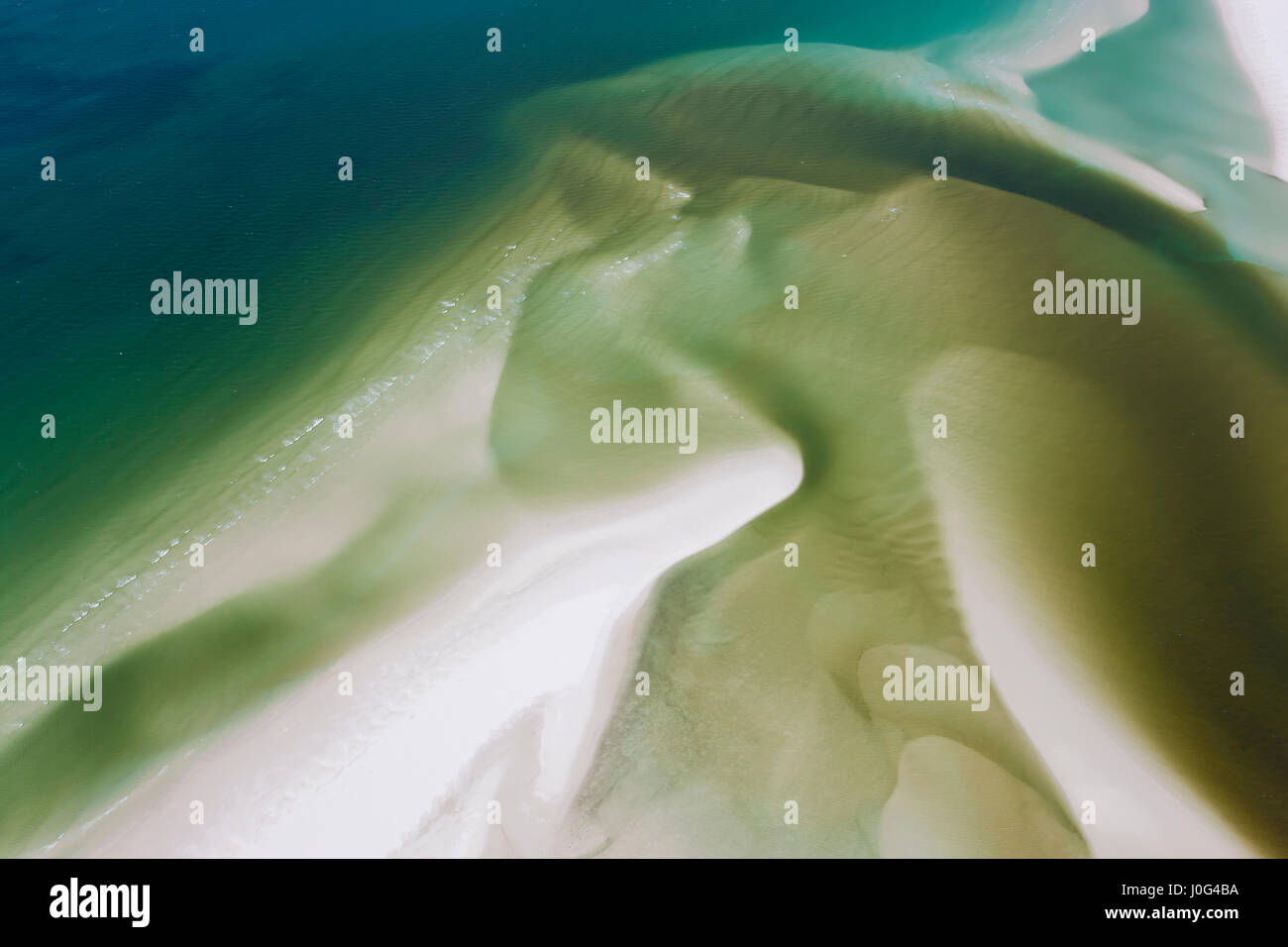 Meer & Süßwasser für Strand, Hill Inlet Whitsunday Islands, Queensland, Australien Stockfoto